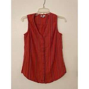 Kut From The Kloth V Neck Striped Sleeveless Southwest Boho Blouse Size XSP